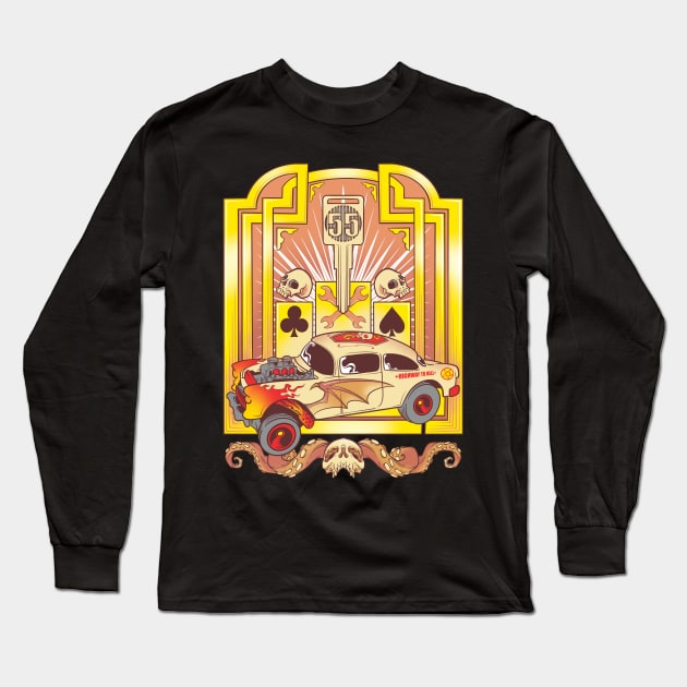 55 GASSER HEARSE Long Sleeve T-Shirt by bayooart